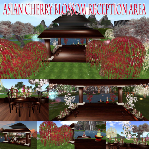 Second Life Marketplace 70 ASIAN CHERRY BLOSSOM WEDDING RECEPTION